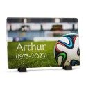 Plaque funéraire Rectangle - Ballon de foot