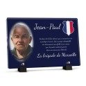 Plaque badge policier avec photo