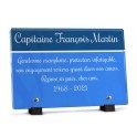 Plaque bleu Gendarmerie personnalisable avec texte