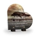 Plaque funéraire paysage Afrique personnalisée avec texte