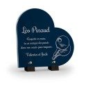 plaque funéraire ping pong personnalisée avec texte