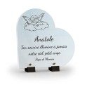 plaque funéraire petit ange personnalisée avec texte