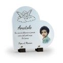 plaque funéraire petit ange personnalisée avec photo
