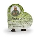 plaque funéraire arbre forêt avec photo