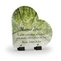 plaque funéraire arbre forêt personnalisée avec texte
