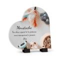 plaque funéraire accessoires chat personnalisée avec texte