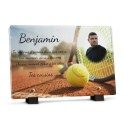 plaque funéraire tennis avec photo