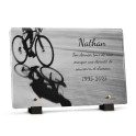 plaque funéraire vtt personnalisée avec texte
