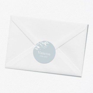Stickers décès personnalisé laurier
