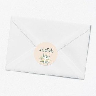 Stickers décès personnalisé croix catholique