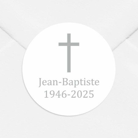 Stickers décès personnalisés religieux Stickers décès personnalisés religieux