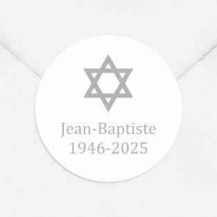 Stickers décès personnalisés religieux