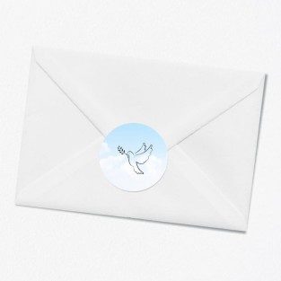 Stickers décès personnalisés ciel
