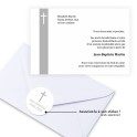 Carte de remerciements funéraire religieuse