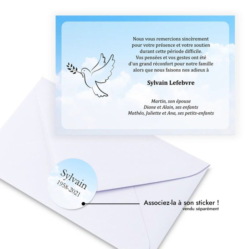 Carte Commémorative Funéraire Magnétique - Versets Et Souvenirs Pour Un être Cher, Multicolore