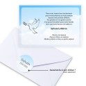 Carte de remerciements funéraire ciel et nuage