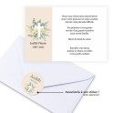 Carte de remerciements funéraire croix catholique