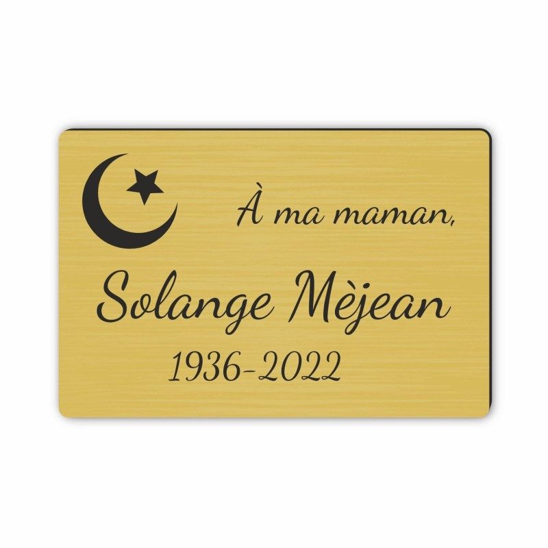 Plaque funéraire gravée musulmane
