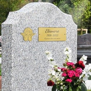 Plaque décorative pour tombe ange