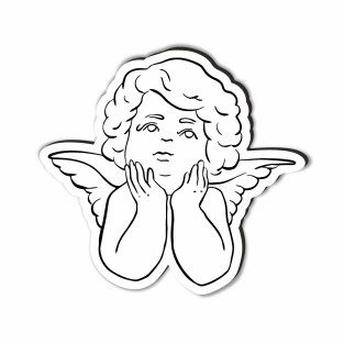 Plaque décorative pour tombe ange