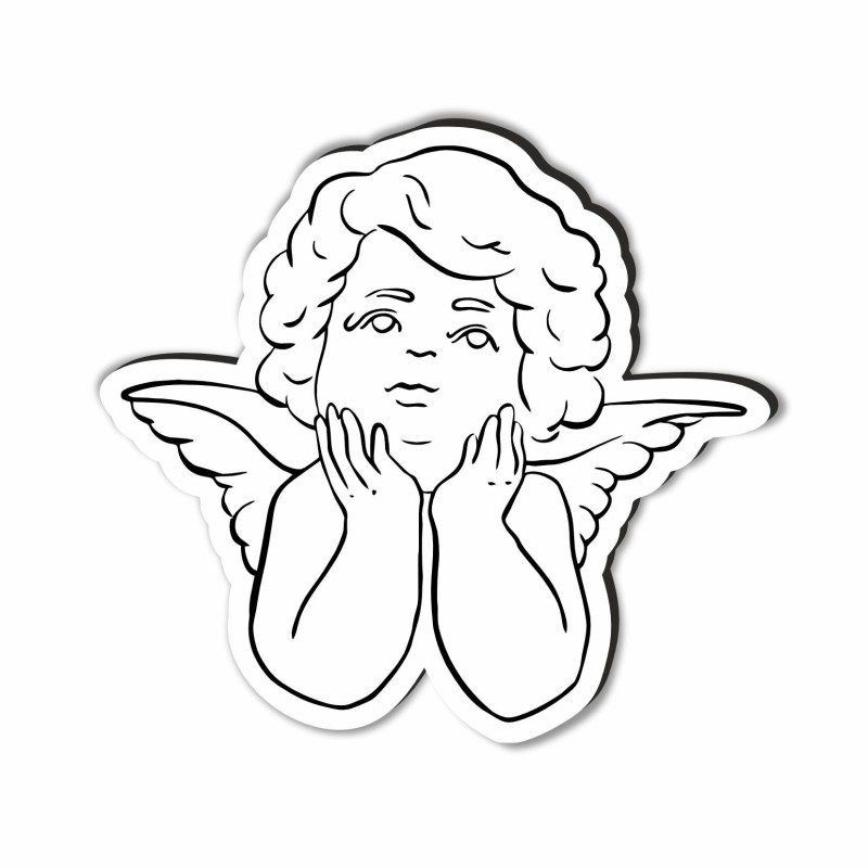 Plaque décorative pour tombe ange