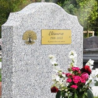 Plaque décorative pour tombe arbre de vie