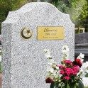 Plaque décorative pour tombe musulmane