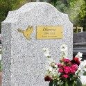 Plaque décorative pour tombe colombe