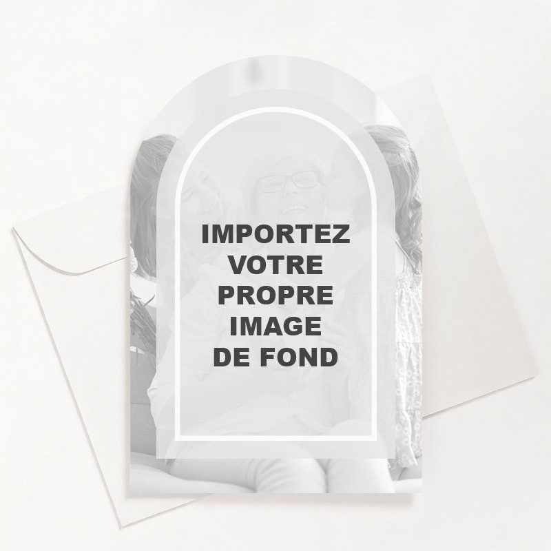 Carte de remerciements décès arche sur-mesure