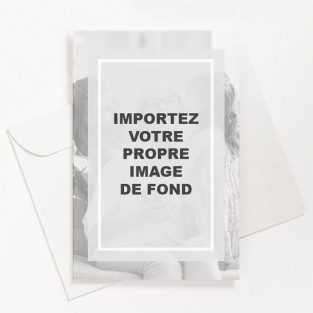 Carte de remerciements funéraire portrait sur-mesure