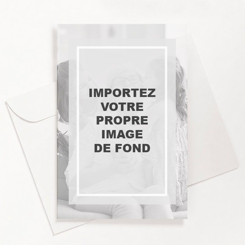 Carte de remerciements funéraire portrait sur-mesure