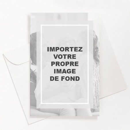 Carte de remerciements funéraire portrait sur-mesure