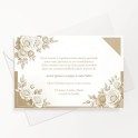 Carte de remerciements décès décor fleuri