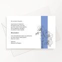 Carte de remerciements funéraire orchidée