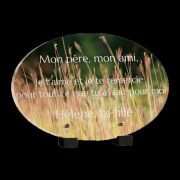Plaque funéraire nature
