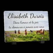 Plaque funéraire avec cheval
