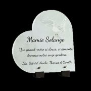 Plaque funéraire colombe