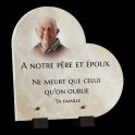Plaque funéraire coeur