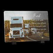 Plaque funéraire pour routier