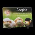 Plaque funéraire enfant