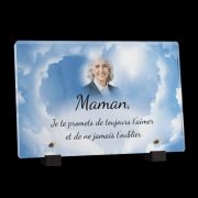 Plaque funéraire ciel et nuages