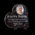 Plaque funéraire avec nom et date