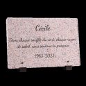Plaque funéraire sœur