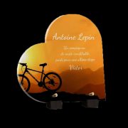Plaque funéraire vélo