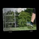 Plaque funéraire rugby